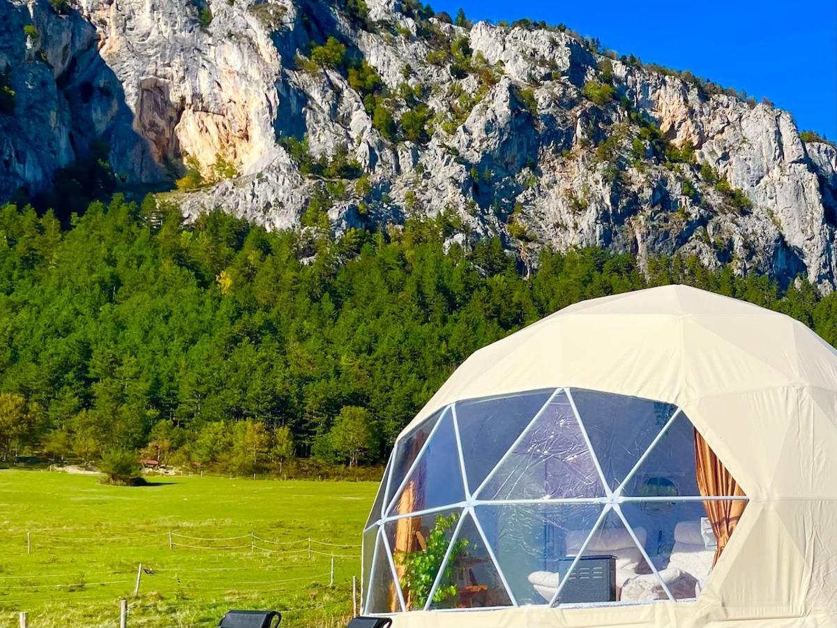 Glamping Hohe Wand - Zelt Mit Sternenfenster Und Whirlpool Hotel Maiersdorf Екстериор снимка